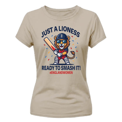 England Lioness Women Cricket Printed Ladies Fit T-Shirt - England Cricket 2026 Tee Shirt