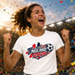 England Soccer Graphic Football Ladies Fit t-shirt