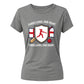 England Three Lions Women's Cricket Printed Ladies Fit T-Shirt - England Cricket World Cup 2026