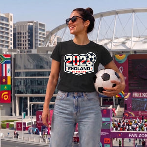 England Football Shirt 2026 We Believe Ladies T-Shirt Top Womens Fit World Cup Fan Supporter UK