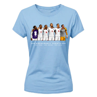 England Wonderwall Nights Football Graphic Ladies T-Shirt
