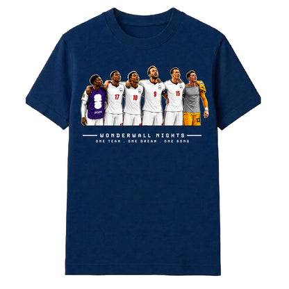 England Wonderwall Nights Football Graphic Unisex T-Shirt
