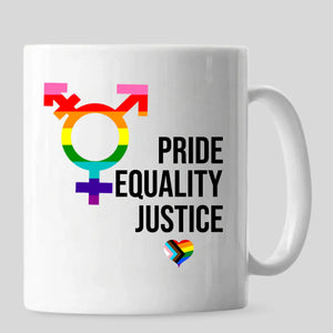 Equality Justice Pride Mug, Best Gay Dad Ever Mug, Human Pride Mug, Gift for Pride Month, LGBTQ Mug