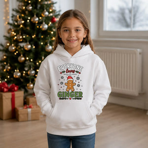 Everyone Loves A Ginger Christmas Kids Hoodie