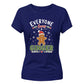 Everyone Loves A Ginger Graphic Christmas Ladies T-Shirt