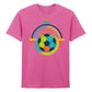 Football Inspired Soccer Colorful Design Printed Unisex Tshirt