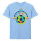 Football Inspired Soccer Colorful Design Printed Unisex Tshirt
