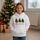Festive And Fabulous Potted Trees Christmas Kids Hoodie