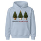 Festive And Fabulous Potted Trees Christmas Kids Hoodie