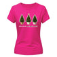 Festive And Fabulous Potted Trees Christmas Ladies T-Shirt