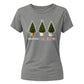 Festive And Fabulous Potted Trees Christmas Ladies T-Shirt