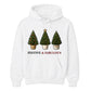 Festive And Fabulous Potted Trees Christmas Unisex Hoodie