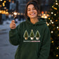 Festive And Fabulous Potted Trees Christmas Unisex Hoodie