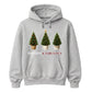 Festive And Fabulous Potted Trees Christmas Unisex Hoodie