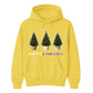 Festive And Fabulous Potted Trees Christmas Unisex Hoodie