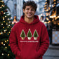 Festive And Fabulous Potted Trees Christmas Unisex Hoodie
