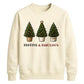 Festive And Fabulous Trees Christmas Unisex Sweatshirt