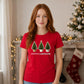 Festive And Fabulous Trees Graphic Christmas Unisex T-Shirt