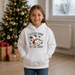 Festive Goose On The Loose Christmas Kids Hoodie