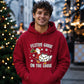 Festive Goose On The Loose Christmas Unisex Hoodie