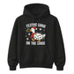Festive Goose On The Loose Christmas Unisex Hoodie