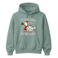 Festive Goose On The Loose Christmas Unisex Hoodie
