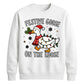 Festive Goose On The Loose Christmas Unisex Sweatshirt