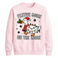 Festive Goose On The Loose Christmas Unisex Sweatshirt