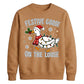 Festive Goose On The Loose Christmas Unisex Sweatshirt
