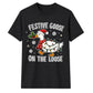 Festive Goose On The Loose Christmas Unisex T-Shirt