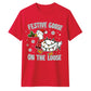 Festive Goose On The Loose Christmas Unisex T-Shirt