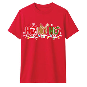 Festive Ho Ho Ho Christmas Graphic Unisex T-Shirt