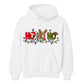 Festive Ho Ho Ho Fairy Lights Graphic Unisex Hoodie