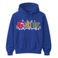 Festive Ho Ho Ho Fairy Lights Graphic Unisex Hoodie