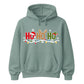Festive Ho Ho Ho Fairy Lights Graphic Unisex Hoodie