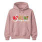 Festive Ho Ho Ho Fairy Lights Graphic Unisex Hoodie