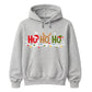 Festive Ho Ho Ho Fairy Lights Graphic Unisex Hoodie