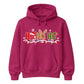 Festive Ho Ho Ho Fairy Lights Graphic Unisex Hoodie