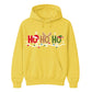 Festive Ho Ho Ho Fairy Lights Graphic Unisex Hoodie