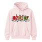 Festive Ho Ho Ho Fairy Lights Graphic Unisex Hoodie