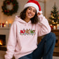 Festive Ho Ho Ho Fairy Lights Graphic Unisex Hoodie