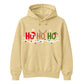 Festive Ho Ho Ho Fairy Lights Graphic Unisex Hoodie