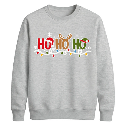 Festive Ho Ho Ho Graphic Christmas Unisex Sweatshirt