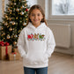 Festive Ho Ho Ho Santa Reindeer Elf Christmas Kids Hoodie