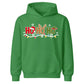 Festive Ho Ho Ho Santa Reindeer Elf Christmas Kids Hoodie