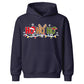 Festive Ho Ho Ho Santa Reindeer Elf Christmas Kids Hoodie