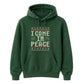 Festive I Come In Peace Novelty Christmas Unisex Hoodie