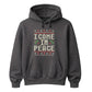 Festive I Come In Peace Novelty Christmas Unisex Hoodie