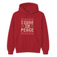 Festive I Come In Peace Novelty Christmas Unisex Hoodie