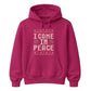 Festive I Come In Peace Novelty Christmas Unisex Hoodie